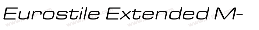 Eurostile Extended M字体转换